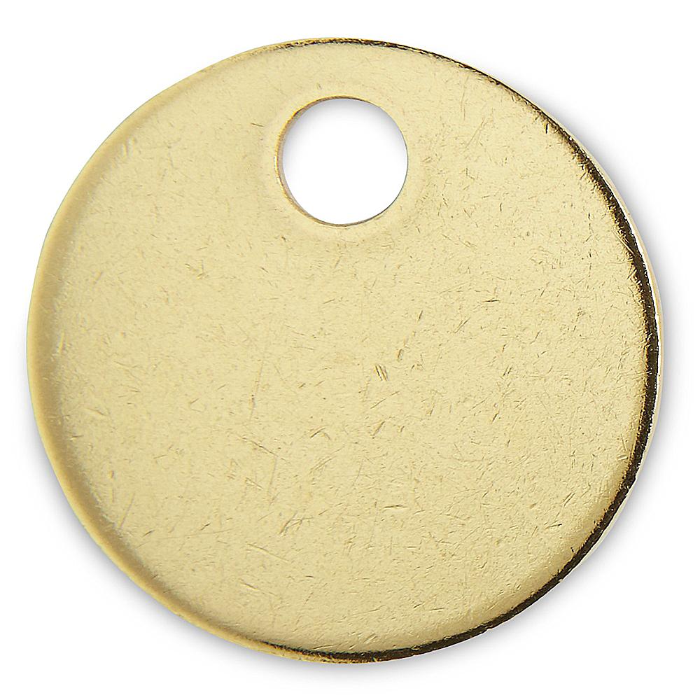 Blank stamped metal asset tags