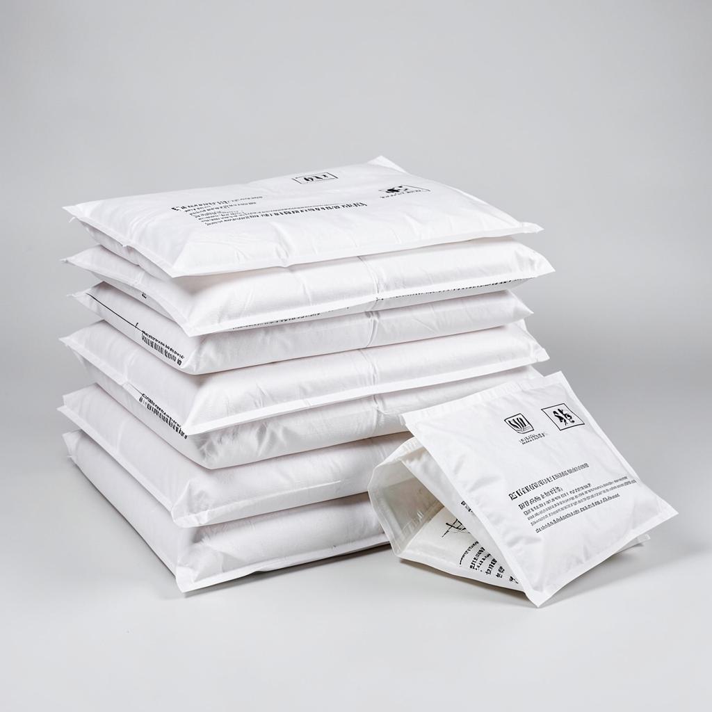 Sacos multicapa de papel apilados para productos en polvo